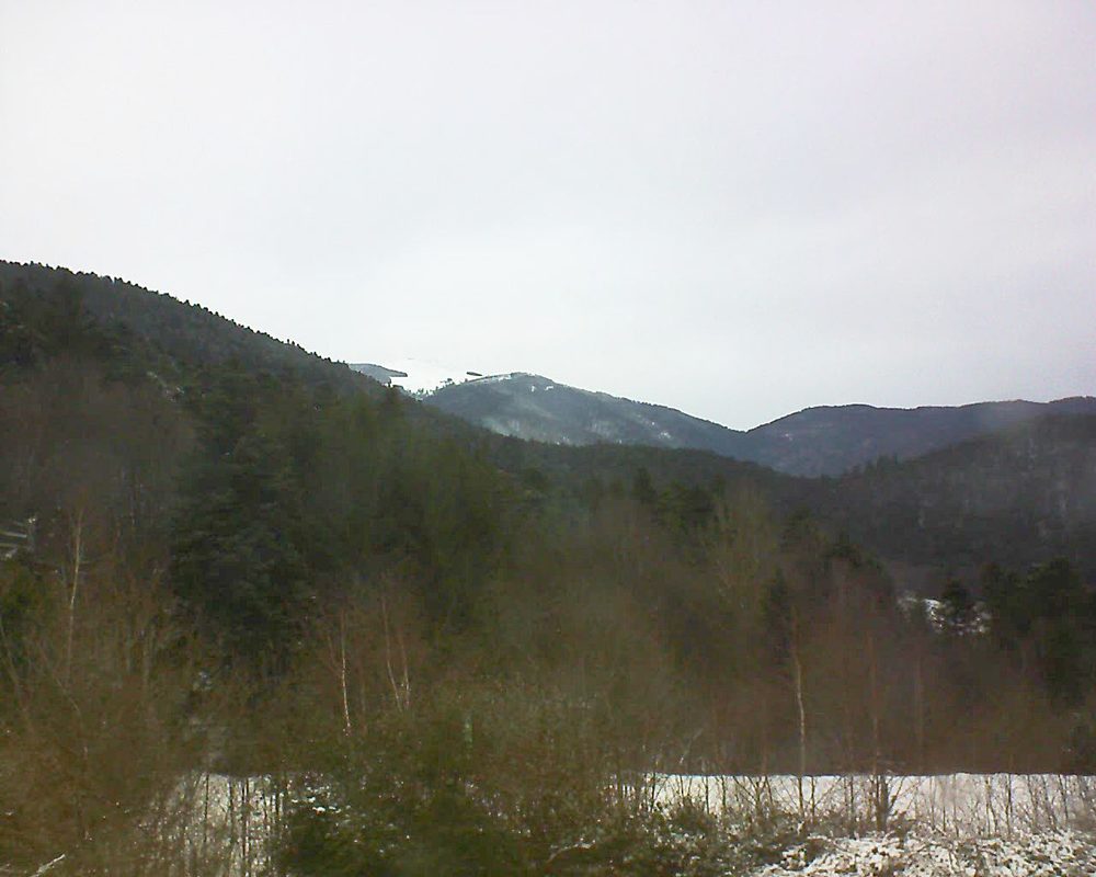 Le petit ballon vu depuis le Domaine Langmatt à Murbach le 29.12.2017 à 13:30 Le petit ballon (Alsace, Vosges) le 29.12.2017 à 13:30