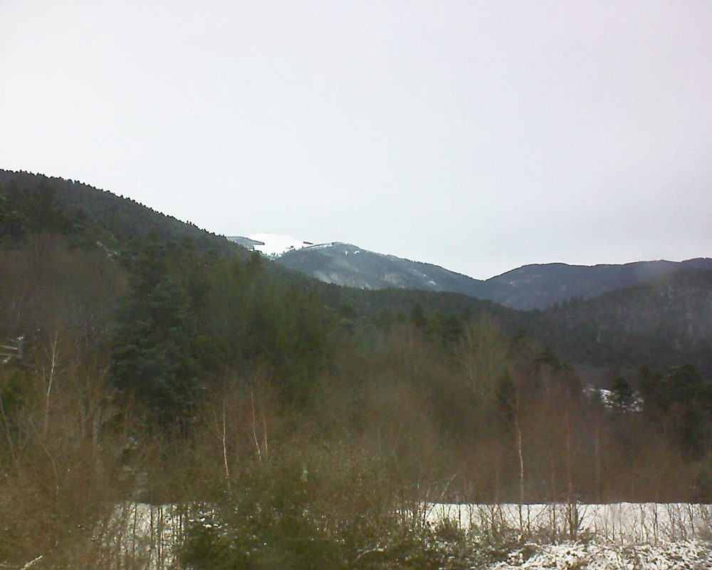 Le petit ballon vu depuis le Domaine Langmatt à Murbach le 29.12.2017 à 13:45 Le petit ballon (Alsace, Vosges) le 29.12.2017 à 13:45