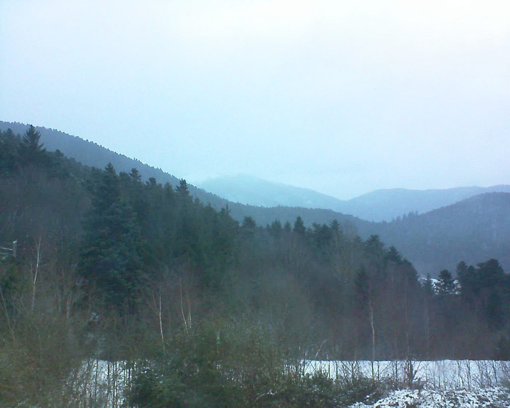 Le petit ballon vu depuis le Domaine Langmatt à Murbach le 29.12.2017 à 16:00 Le petit ballon (Alsace, Vosges) le 29.12.2017 à 16:00
