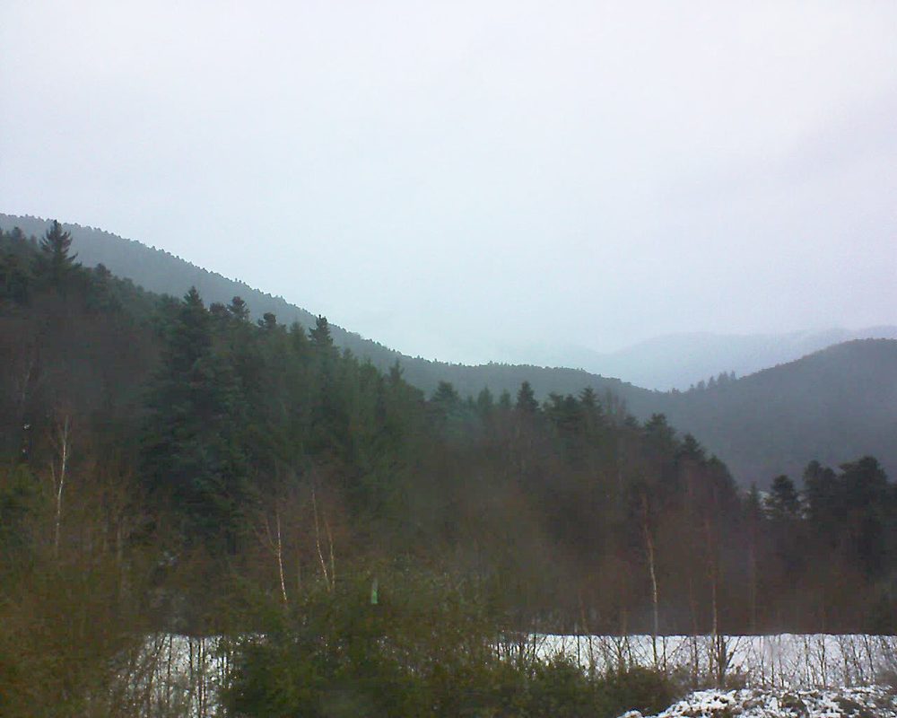 Le petit ballon vu depuis le Domaine Langmatt à Murbach le 30.12.2017 à 09:30 Le petit ballon (Alsace, Vosges) le 30.12.2017 à 09:30