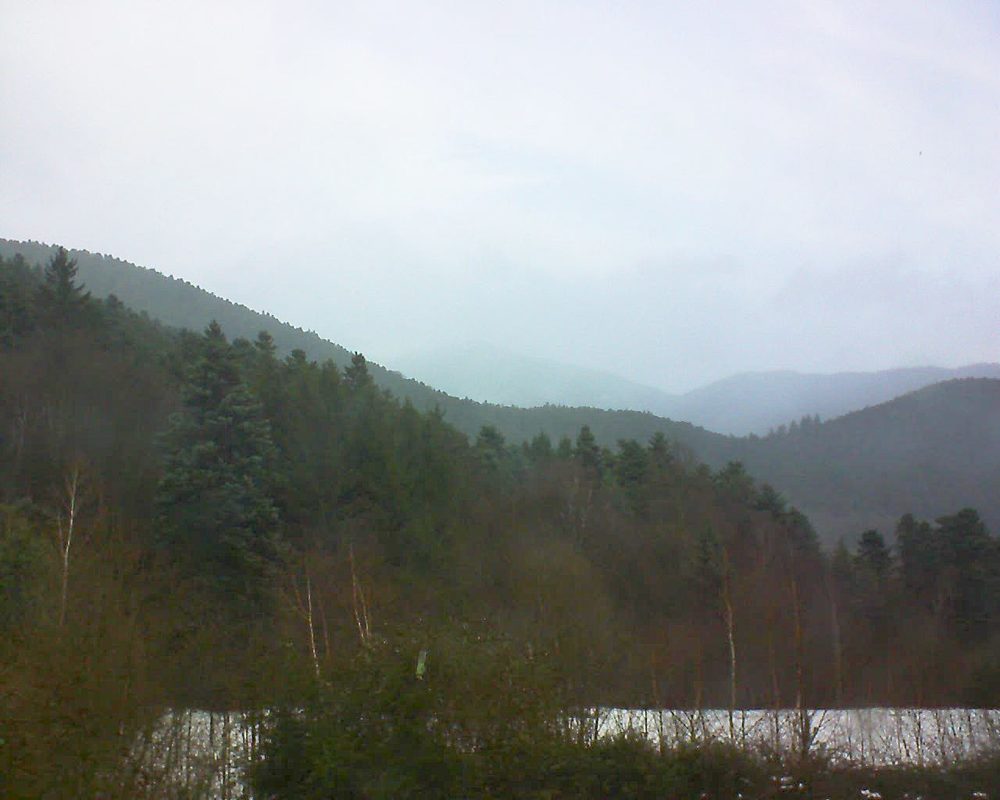 Le petit ballon vu depuis le Domaine Langmatt à Murbach le 30.12.2017 à 11:15 Le petit ballon (Alsace, Vosges) le 30.12.2017 à 11:15