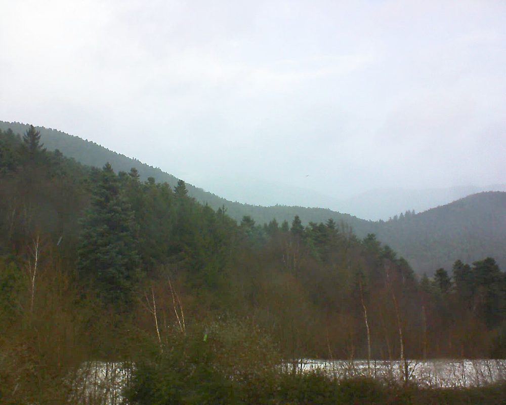 Le petit ballon vu depuis le Domaine Langmatt à Murbach le 30.12.2017 à 12:15 Le petit ballon (Alsace, Vosges) le 30.12.2017 à 12:15