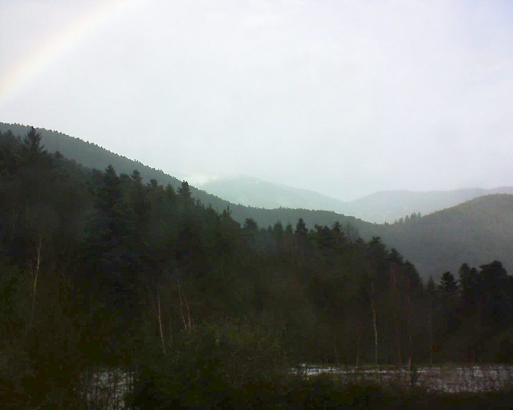 Le petit ballon vu depuis le Domaine Langmatt à Murbach le 30.12.2017 à 13:15 Le petit ballon (Alsace, Vosges) le 30.12.2017 à 13:15