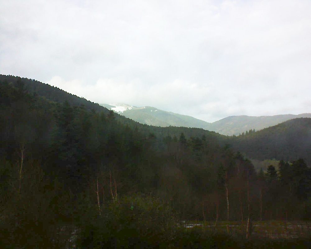 Le petit ballon vu depuis le Domaine Langmatt à Murbach le 30.12.2017 à 14:15 Le petit ballon (Alsace, Vosges) le 30.12.2017 à 14:15