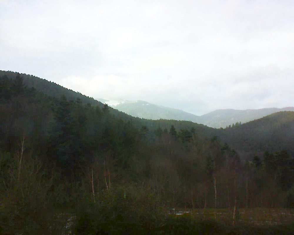 Le petit ballon vu depuis le Domaine Langmatt à Murbach le 30.12.2017 à 14:30 Le petit ballon (Alsace, Vosges) le 30.12.2017 à 14:30