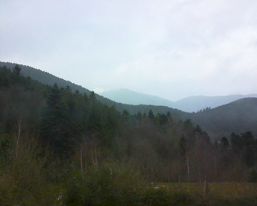 Le petit ballon vu depuis le Domaine Langmatt à Murbach le 30.12.2017 à 15:15 Le petit ballon (Alsace, Vosges) le 30.12.2017 à 15:15