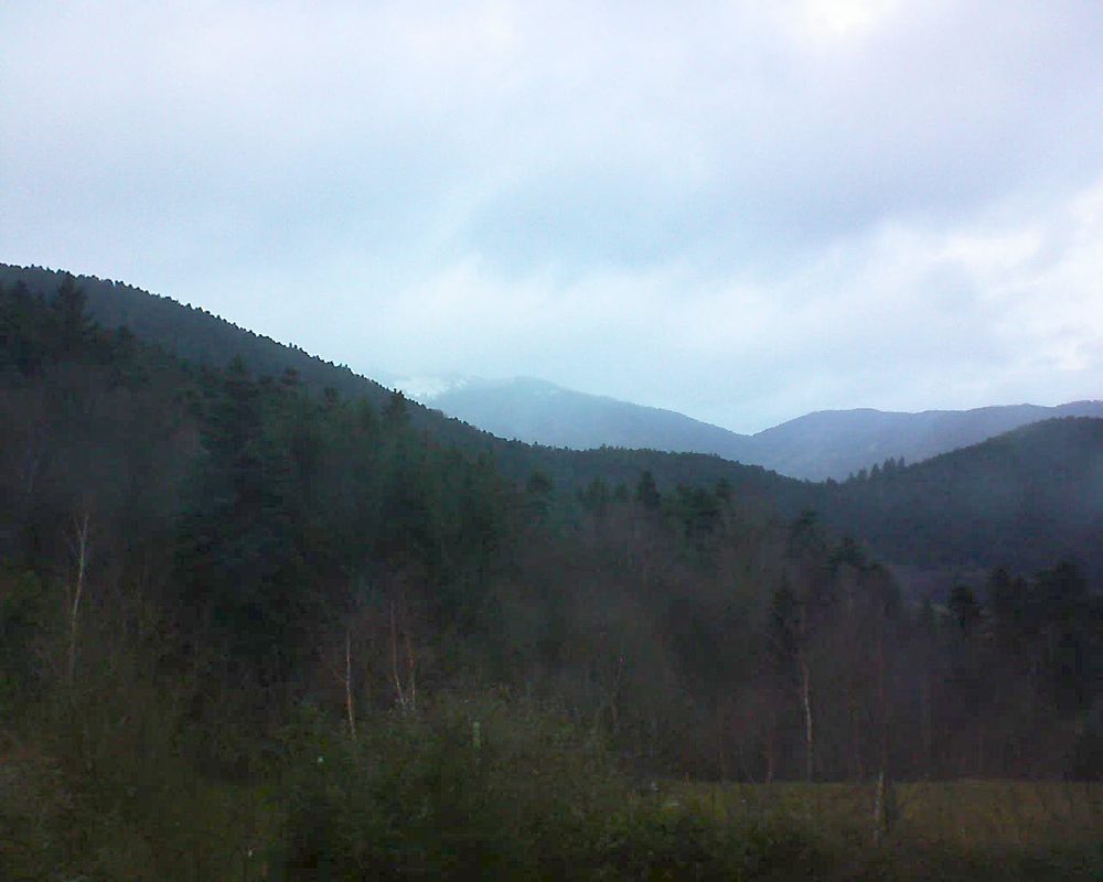 Le petit ballon vu depuis le Domaine Langmatt à Murbach le 30.12.2017 à 16:15 Le petit ballon (Alsace, Vosges) le 30.12.2017 à 16:15