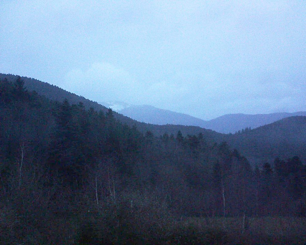 Le petit ballon vu depuis le Domaine Langmatt à Murbach le 30.12.2017 à 17:00 Le petit ballon (Alsace, Vosges) le 30.12.2017 à 17:00