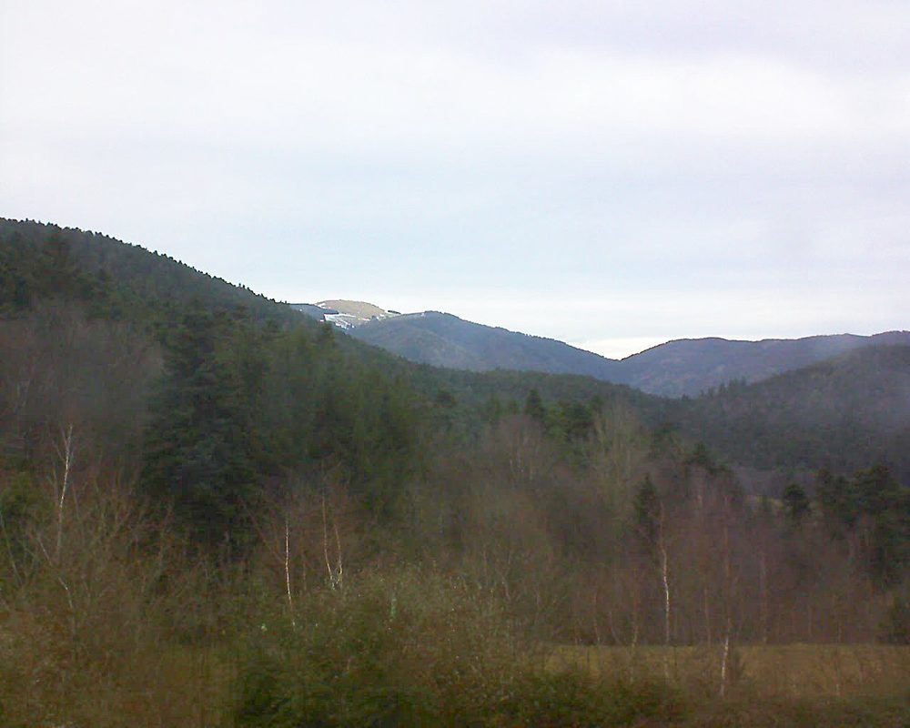 Le petit ballon vu depuis le Domaine Langmatt à Murbach le 31.12.2017 à 16:00 Le petit ballon (Alsace, Vosges) le 31.12.2017 à 16:00