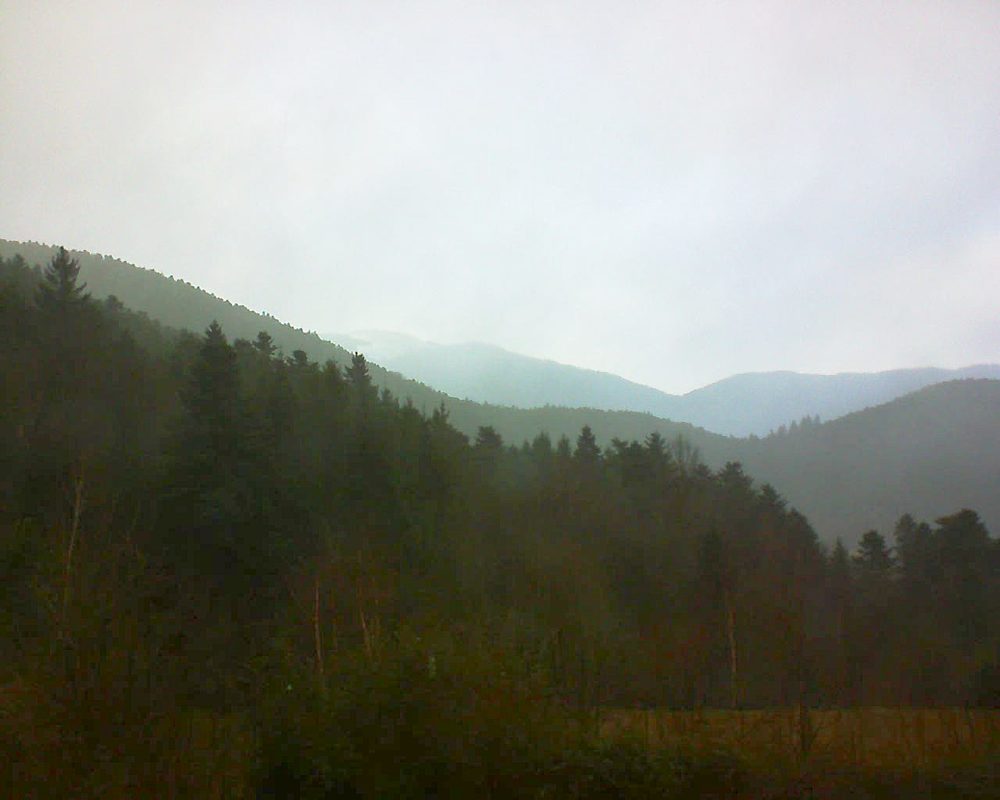 Le petit ballon vu depuis le Domaine Langmatt à Murbach le 01.01.2018 à 09:15 Le petit ballon (Alsace, Vosges) le 01.01.2018 à 09:15