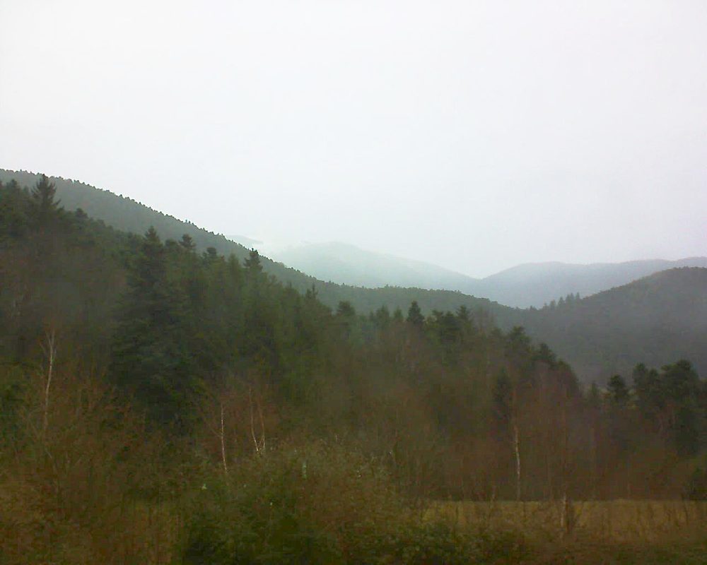 Le petit ballon vu depuis le Domaine Langmatt à Murbach le 01.01.2018 à 15:00 Le petit ballon (Alsace, Vosges) le 01.01.2018 à 15:00