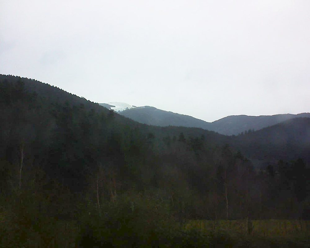 Le petit ballon vu depuis le Domaine Langmatt à Murbach le 01.01.2018 à 15:15 Le petit ballon (Alsace, Vosges) le 01.01.2018 à 15:15