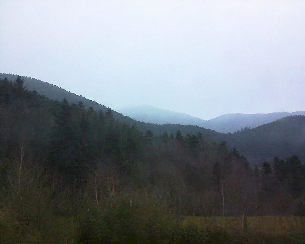 Le petit ballon vu depuis le Domaine Langmatt à Murbach le 01.01.2018 à 15:30 Le petit ballon (Alsace, Vosges) le 01.01.2018 à 15:30