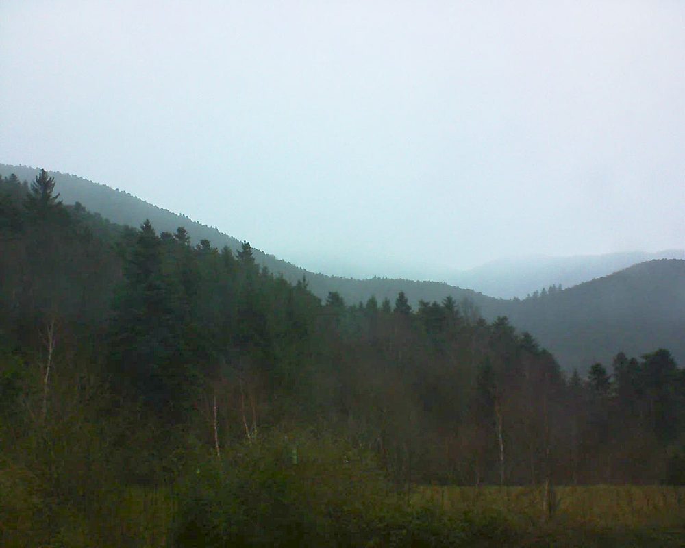 Le petit ballon vu depuis le Domaine Langmatt à Murbach le 01.01.2018 à 16:00 Le petit ballon (Alsace, Vosges) le 01.01.2018 à 16:00