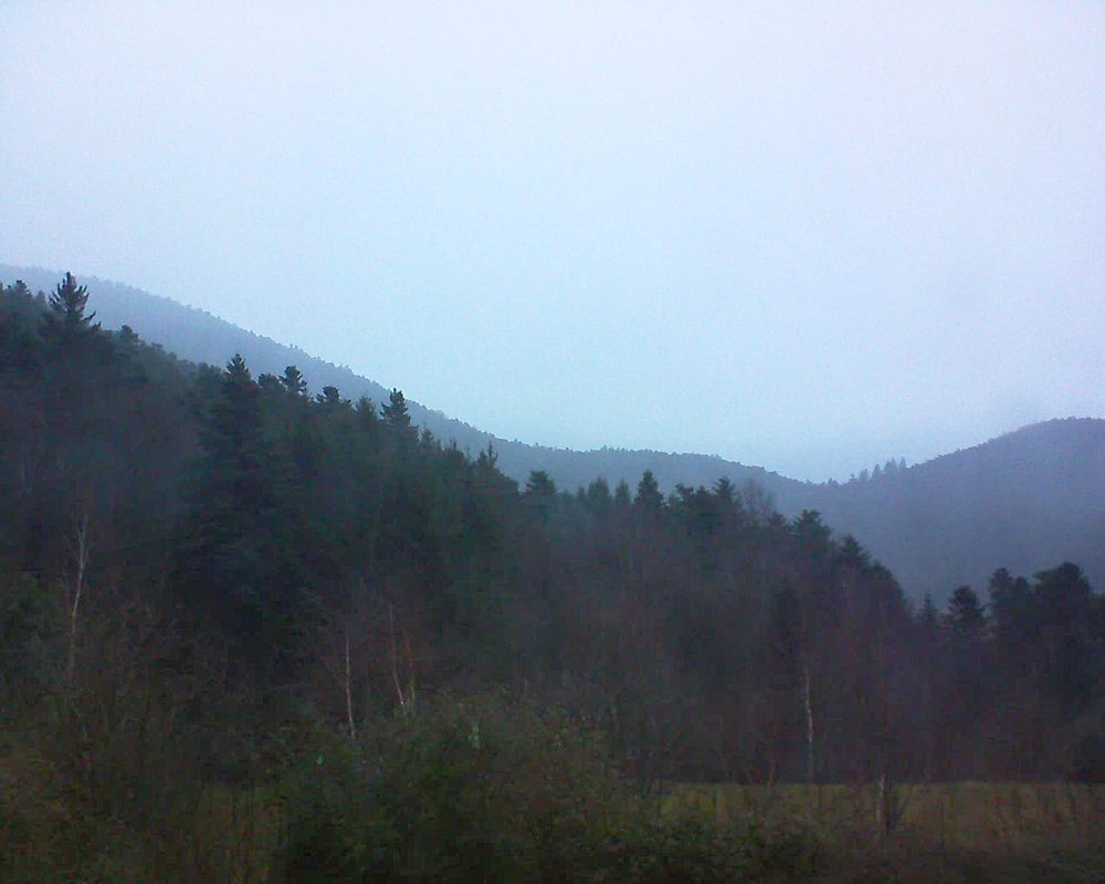 Le petit ballon vu depuis le Domaine Langmatt à Murbach le 01.01.2018 à 16:15 Le petit ballon (Alsace, Vosges) le 01.01.2018 à 16:15