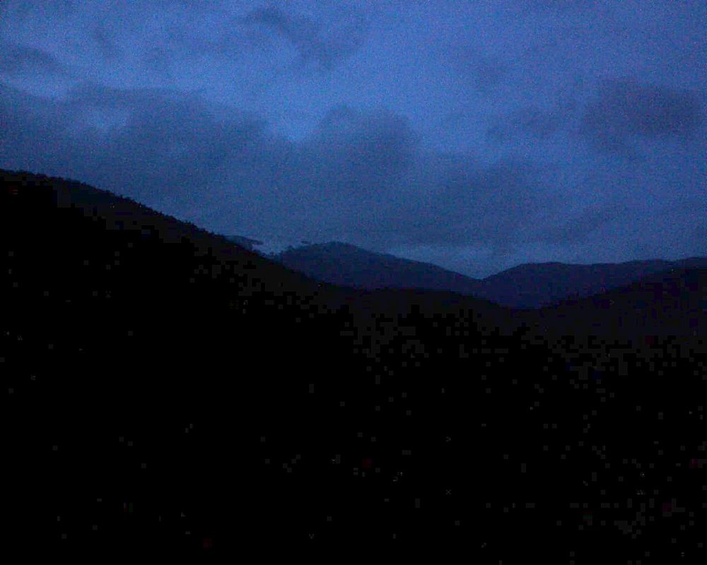 Le petit ballon vu depuis le Domaine Langmatt à Murbach le 03.01.2018 à 17:15 Le petit ballon (Alsace, Vosges) le 03.01.2018 à 17:15