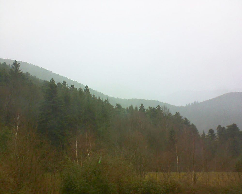 Le petit ballon vu depuis le Domaine Langmatt à Murbach le 04.01.2018 à 11:30 Le petit ballon (Alsace, Vosges) le 04.01.2018 à 11:30