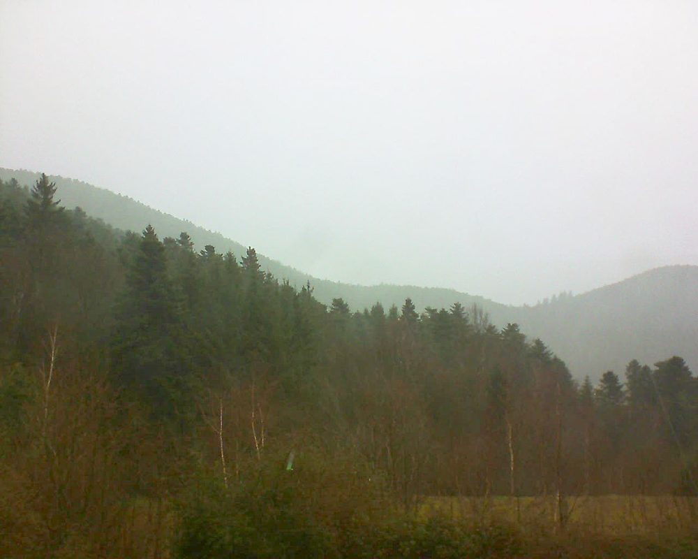 Le petit ballon vu depuis le Domaine Langmatt à Murbach le 04.01.2018 à 12:15 Le petit ballon (Alsace, Vosges) le 04.01.2018 à 12:15