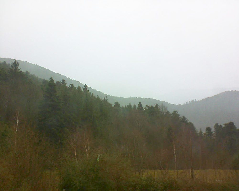 Le petit ballon vu depuis le Domaine Langmatt à Murbach le 04.01.2018 à 13:15 Le petit ballon (Alsace, Vosges) le 04.01.2018 à 13:15
