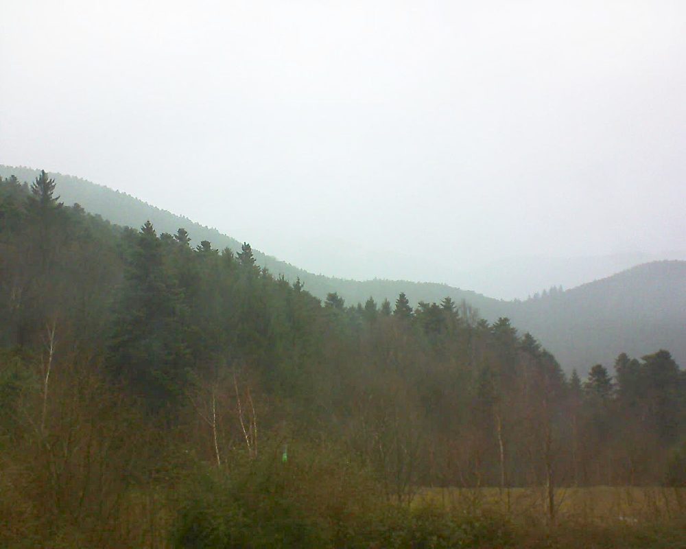 Le petit ballon vu depuis le Domaine Langmatt à Murbach le 04.01.2018 à 15:30 Le petit ballon (Alsace, Vosges) le 04.01.2018 à 15:30