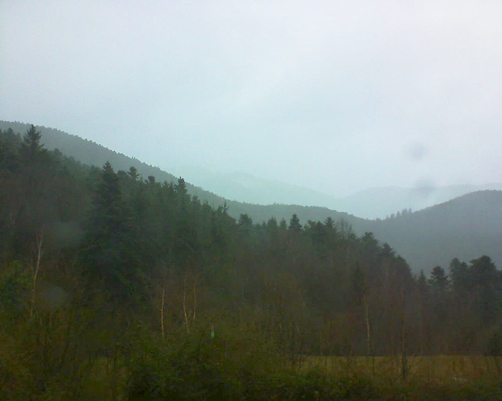 Le petit ballon vu depuis le Domaine Langmatt à Murbach le 04.01.2018 à 15:45 Le petit ballon (Alsace, Vosges) le 04.01.2018 à 15:45