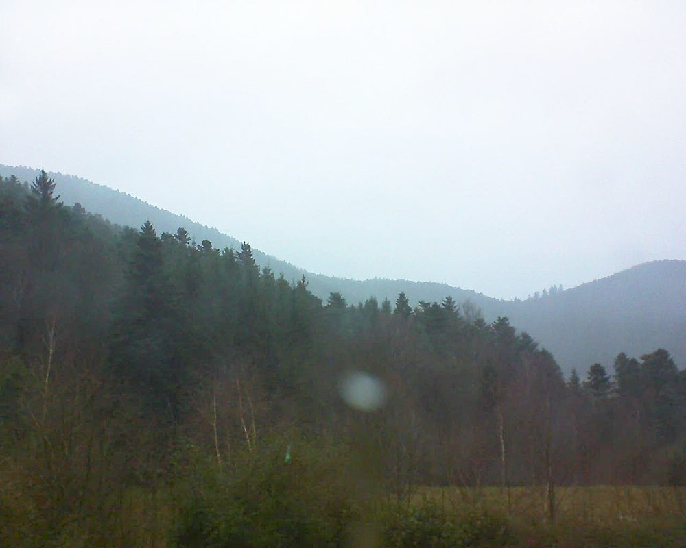 Le petit ballon vu depuis le Domaine Langmatt à Murbach le 04.01.2018 à 16:15 Le petit ballon (Alsace, Vosges) le 04.01.2018 à 16:15