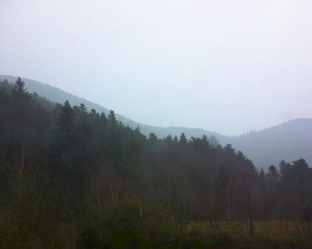 Le petit ballon vu depuis le Domaine Langmatt à Murbach le 05.01.2018 à 13:00 Le petit ballon (Alsace, Vosges) le 05.01.2018 à 13:00