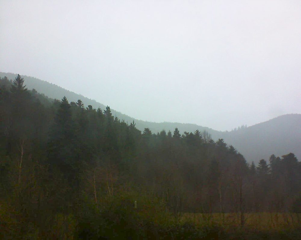 Le petit ballon vu depuis le Domaine Langmatt à Murbach le 05.01.2018 à 13:15 Le petit ballon (Alsace, Vosges) le 05.01.2018 à 13:15