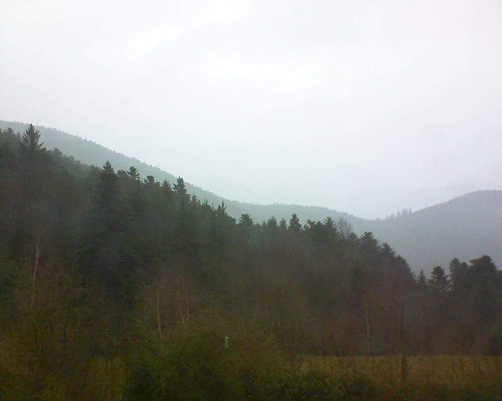 Le petit ballon vu depuis le Domaine Langmatt à Murbach le 05.01.2018 à 14:00 Le petit ballon (Alsace, Vosges) le 05.01.2018 à 14:00