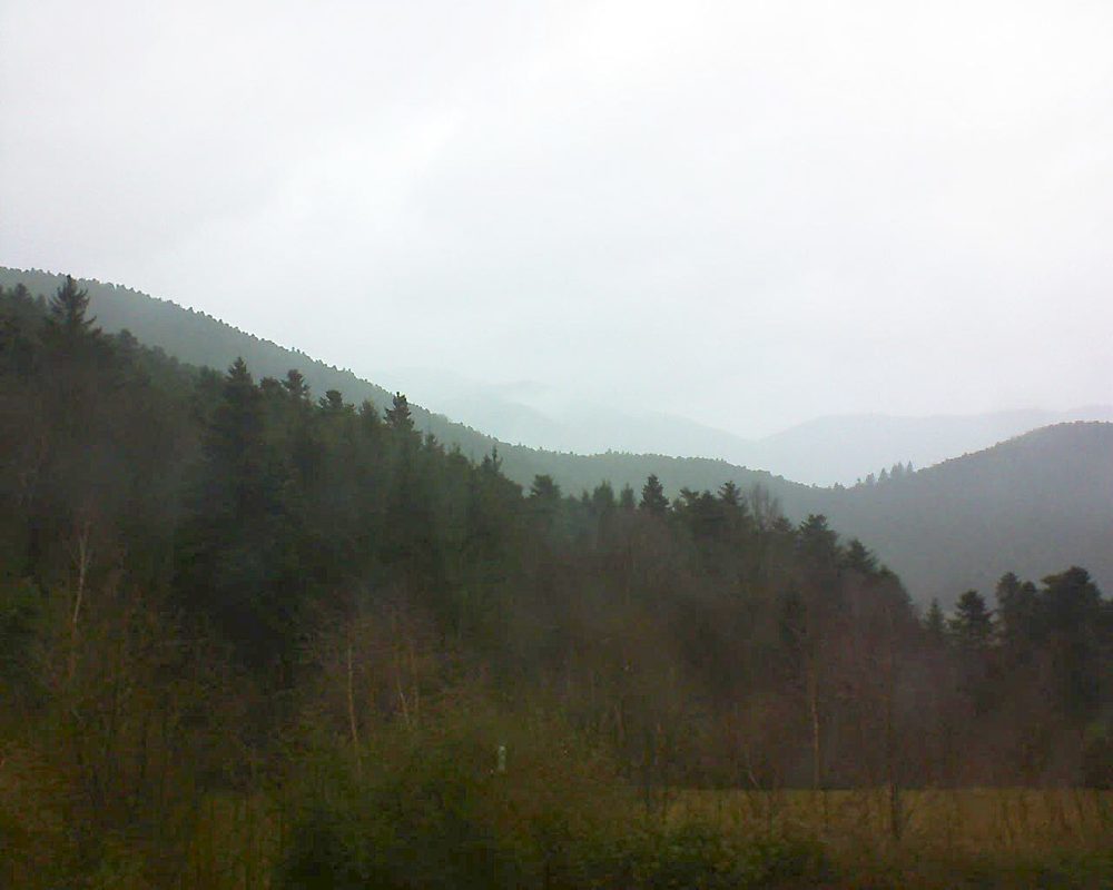 Le petit ballon vu depuis le Domaine Langmatt à Murbach le 05.01.2018 à 14:15 Le petit ballon (Alsace, Vosges) le 05.01.2018 à 14:15