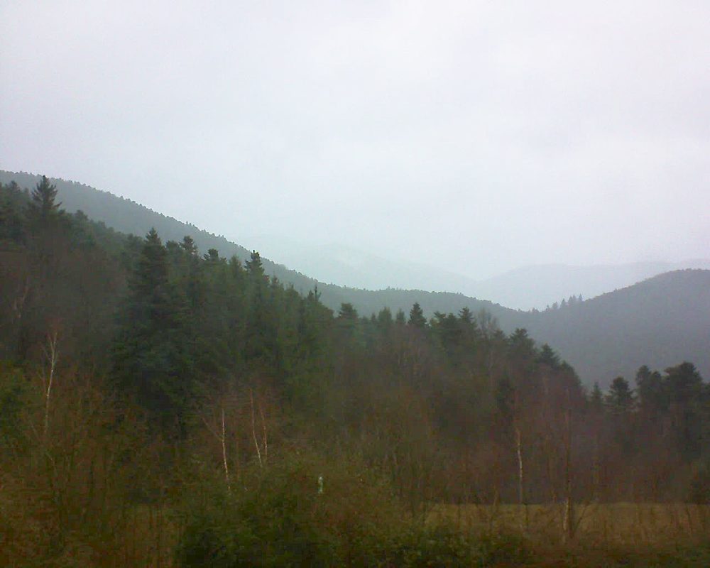 Le petit ballon vu depuis le Domaine Langmatt à Murbach le 05.01.2018 à 15:30 Le petit ballon (Alsace, Vosges) le 05.01.2018 à 15:30