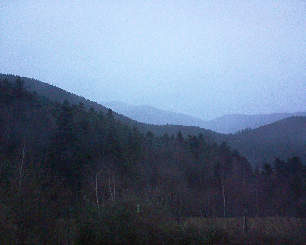 Le petit ballon vu depuis le Domaine Langmatt à Murbach le 05.01.2018 à 17:00 Le petit ballon (Alsace, Vosges) le 05.01.2018 à 17:00