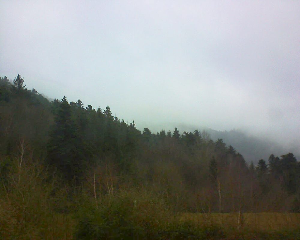 Le petit ballon vu depuis le Domaine Langmatt à Murbach le 06.01.2018 à 15:00 Le petit ballon (Alsace, Vosges) le 06.01.2018 à 15:00