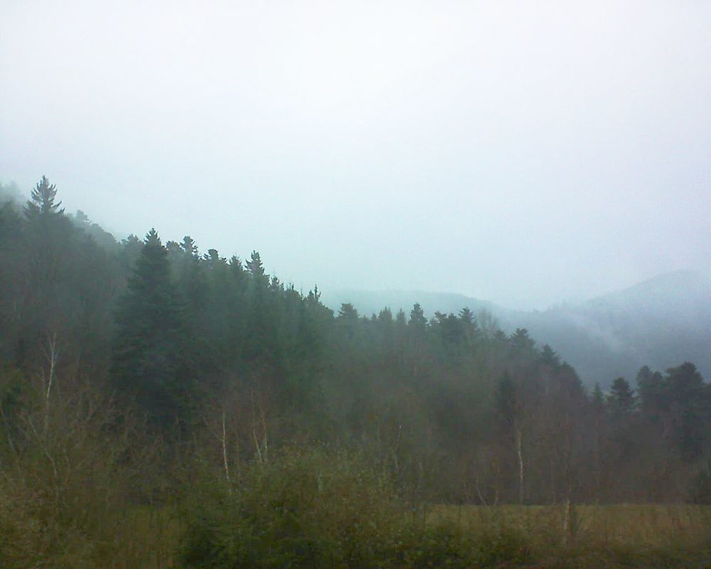 Le petit ballon vu depuis le Domaine Langmatt à Murbach le 06.01.2018 à 15:30 Le petit ballon (Alsace, Vosges) le 06.01.2018 à 15:30