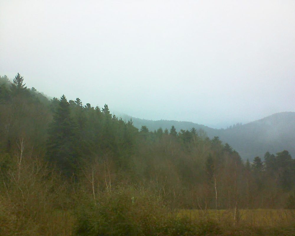 Le petit ballon vu depuis le Domaine Langmatt à Murbach le 06.01.2018 à 15:45 Le petit ballon (Alsace, Vosges) le 06.01.2018 à 15:45
