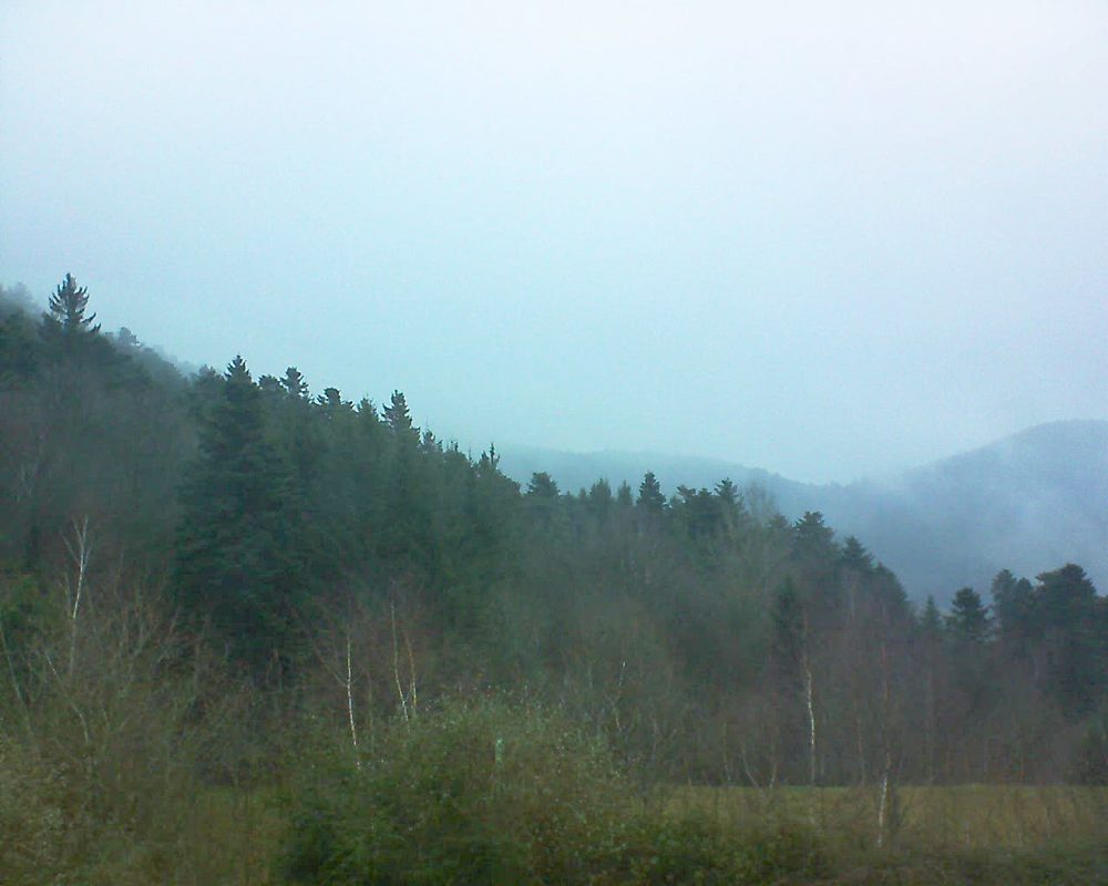 Le petit ballon vu depuis le Domaine Langmatt à Murbach le 06.01.2018 à 16:15 Le petit ballon (Alsace, Vosges) le 06.01.2018 à 16:15