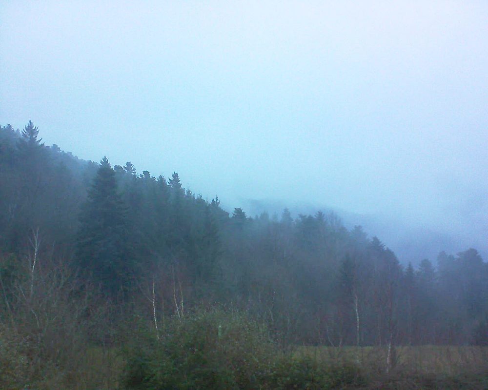 Le petit ballon vu depuis le Domaine Langmatt à Murbach le 06.01.2018 à 16:30 Le petit ballon (Alsace, Vosges) le 06.01.2018 à 16:30