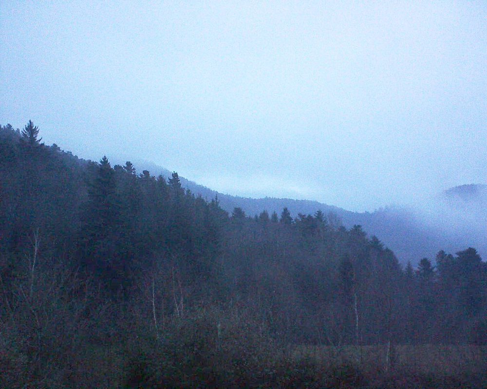 Le petit ballon vu depuis le Domaine Langmatt à Murbach le 06.01.2018 à 17:00 Le petit ballon (Alsace, Vosges) le 06.01.2018 à 17:00