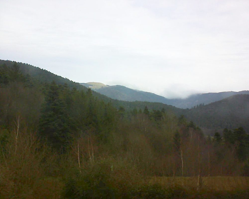 Le petit ballon vu depuis le Domaine Langmatt à Murbach le 07.01.2018 à 11:30 Le petit ballon (Alsace, Vosges) le 07.01.2018 à 11:30