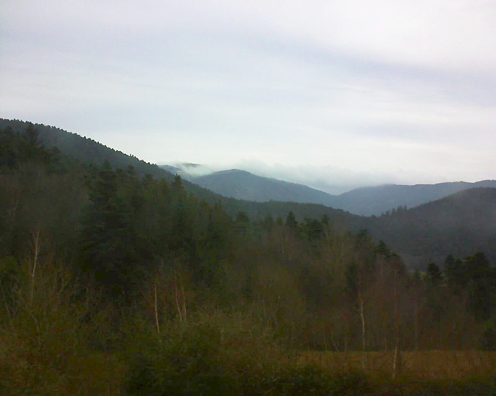 Le petit ballon vu depuis le Domaine Langmatt à Murbach le 07.01.2018 à 13:00 Le petit ballon (Alsace, Vosges) le 07.01.2018 à 13:00
