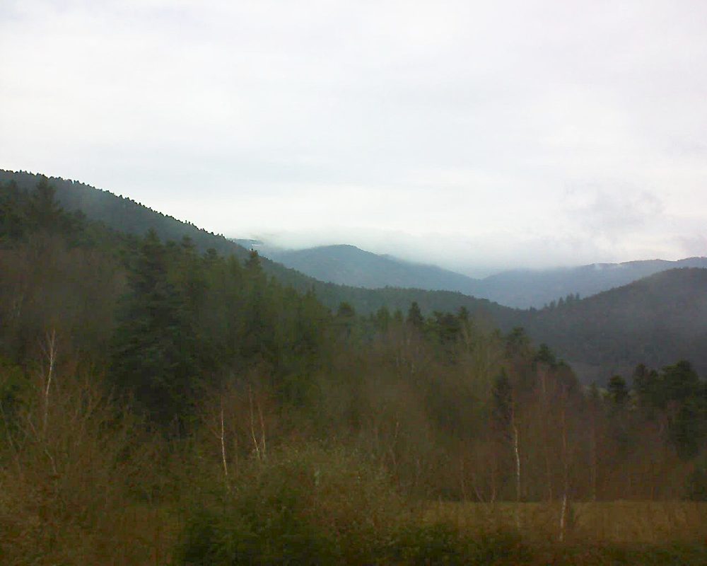 Le petit ballon vu depuis le Domaine Langmatt à Murbach le 07.01.2018 à 13:30 Le petit ballon (Alsace, Vosges) le 07.01.2018 à 13:30