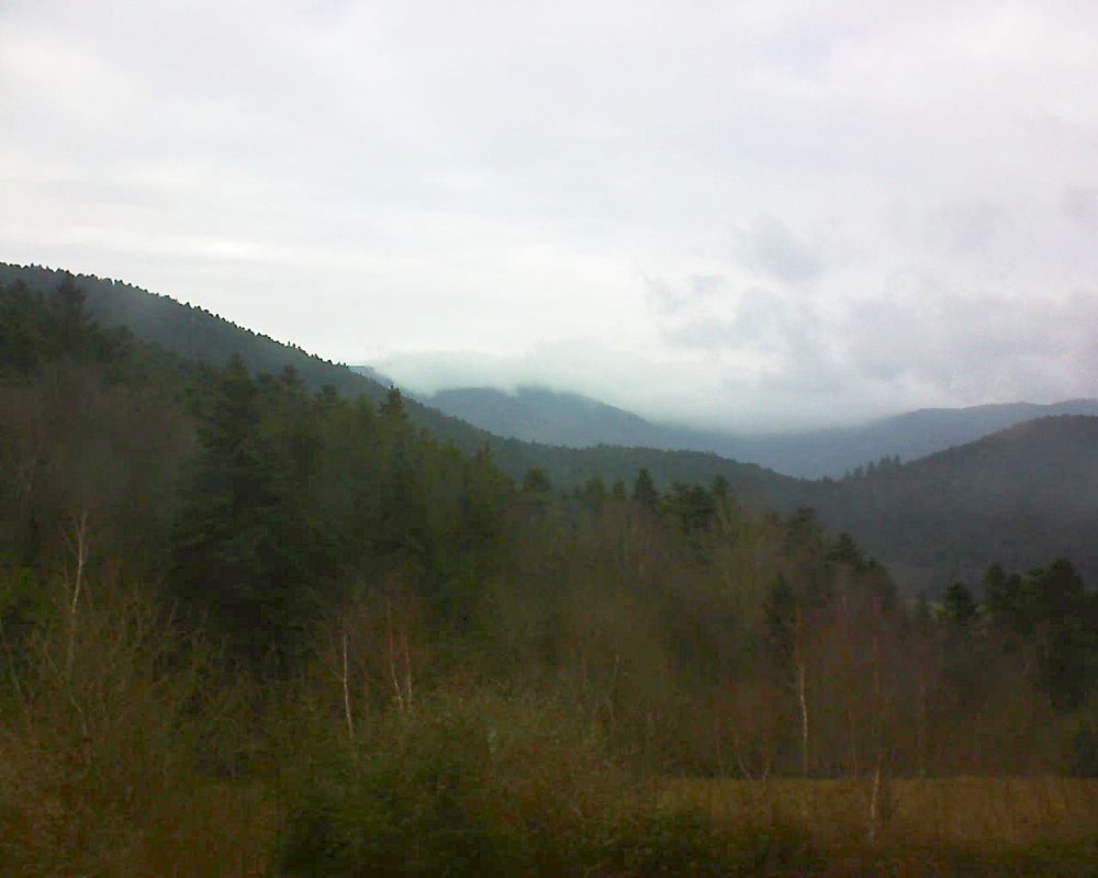 Le petit ballon vu depuis le Domaine Langmatt à Murbach le 07.01.2018 à 14:00 Le petit ballon (Alsace, Vosges) le 07.01.2018 à 14:00