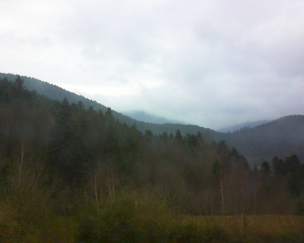 Le petit ballon vu depuis le Domaine Langmatt à Murbach le 07.01.2018 à 15:15 Le petit ballon (Alsace, Vosges) le 07.01.2018 à 15:15