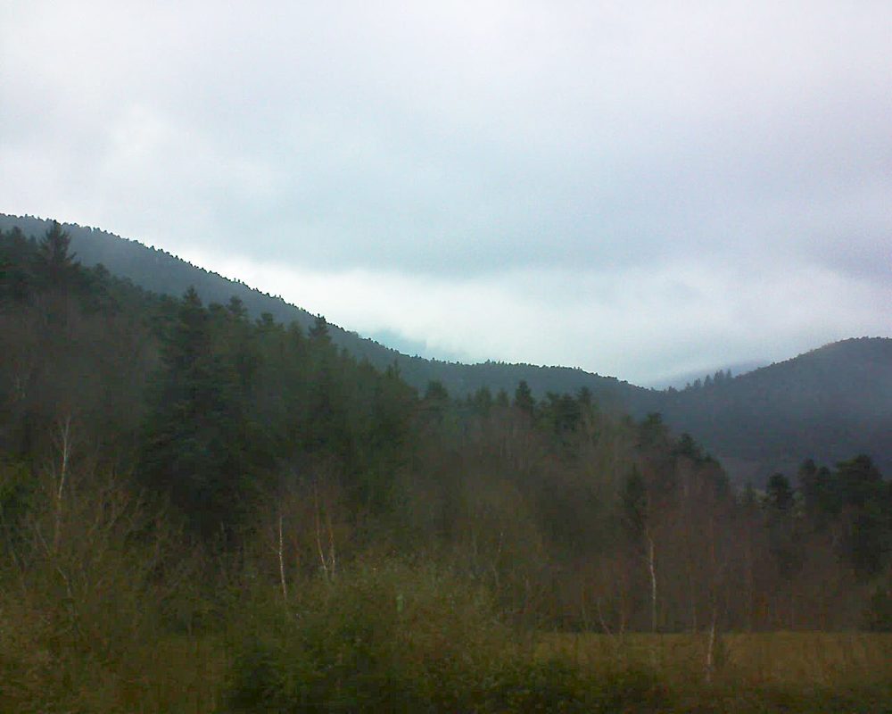 Le petit ballon vu depuis le Domaine Langmatt à Murbach le 07.01.2018 à 15:30 Le petit ballon (Alsace, Vosges) le 07.01.2018 à 15:30