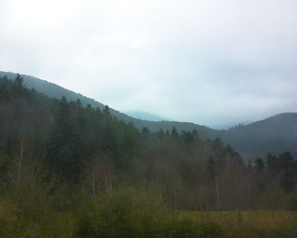 Le petit ballon vu depuis le Domaine Langmatt à Murbach le 07.01.2018 à 16:00 Le petit ballon (Alsace, Vosges) le 07.01.2018 à 16:00