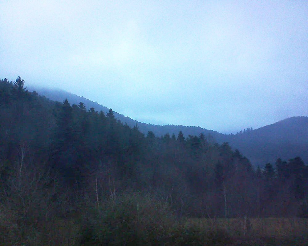 Le petit ballon vu depuis le Domaine Langmatt à Murbach le 07.01.2018 à 16:45 Le petit ballon (Alsace, Vosges) le 07.01.2018 à 16:45