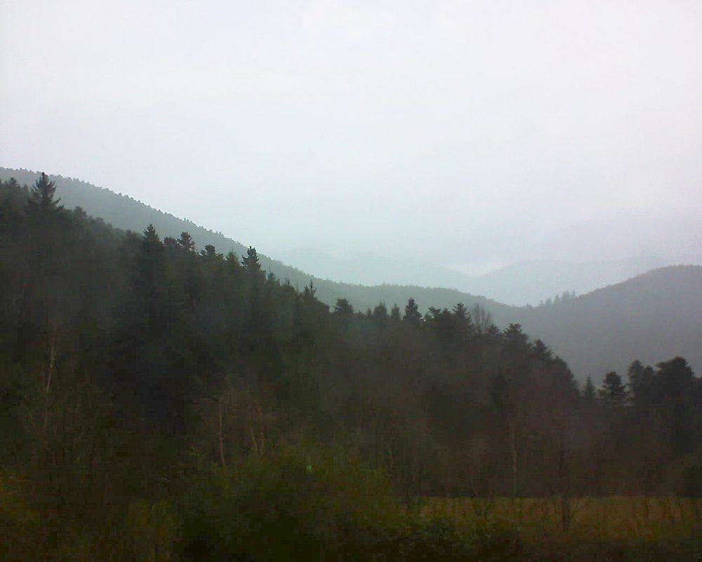 Le petit ballon vu depuis le Domaine Langmatt à Murbach le 10.01.2018 à 14:30 Le petit ballon (Alsace, Vosges) le 10.01.2018 à 14:30