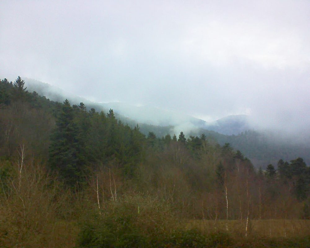 Le petit ballon vu depuis le Domaine Langmatt à Murbach le 11.01.2018 à 12:00 Le petit ballon (Alsace, Vosges) le 11.01.2018 à 12:00