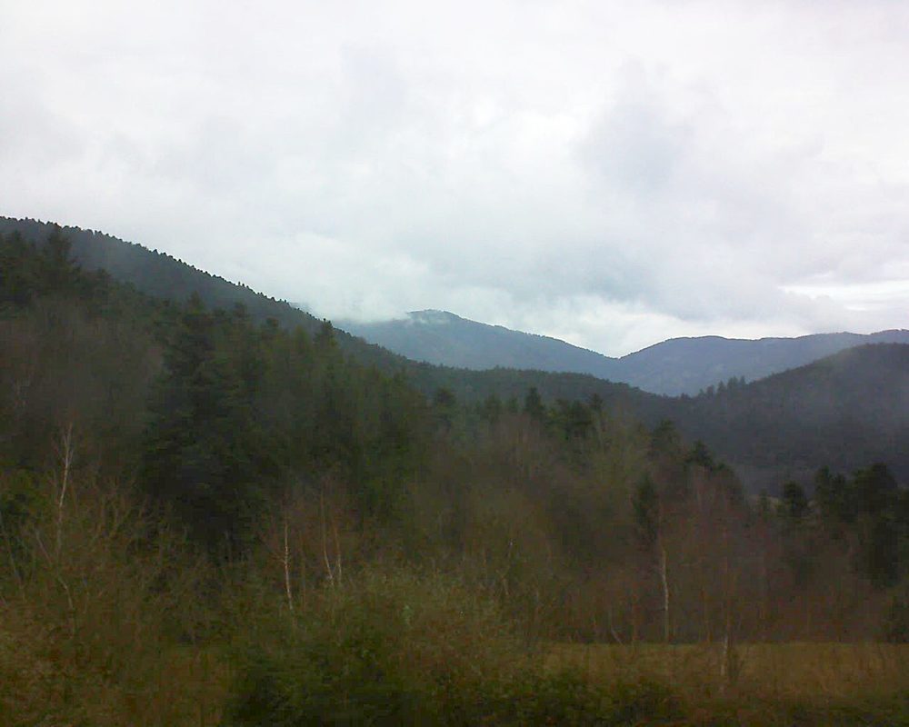 Le petit ballon vu depuis le Domaine Langmatt à Murbach le 11.01.2018 à 14:00 Le petit ballon (Alsace, Vosges) le 11.01.2018 à 14:00