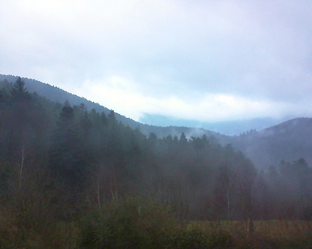 Le petit ballon vu depuis le Domaine Langmatt à Murbach le 12.01.2018 à 08:30 Le petit ballon (Alsace, Vosges) le 12.01.2018 à 08:30